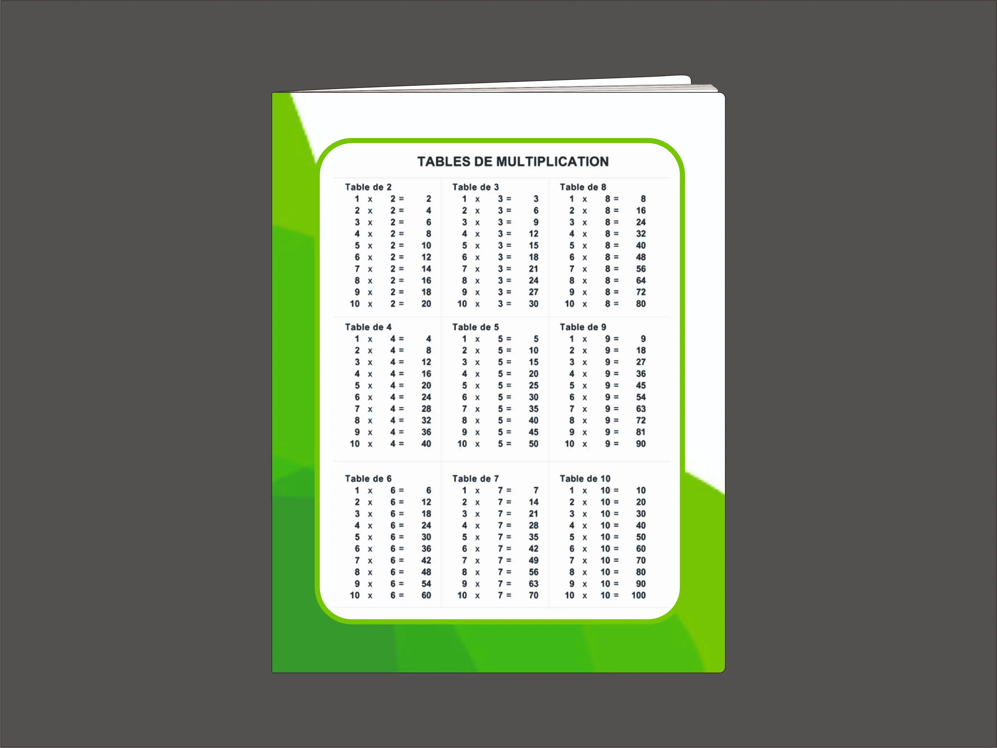 Cahier Verso