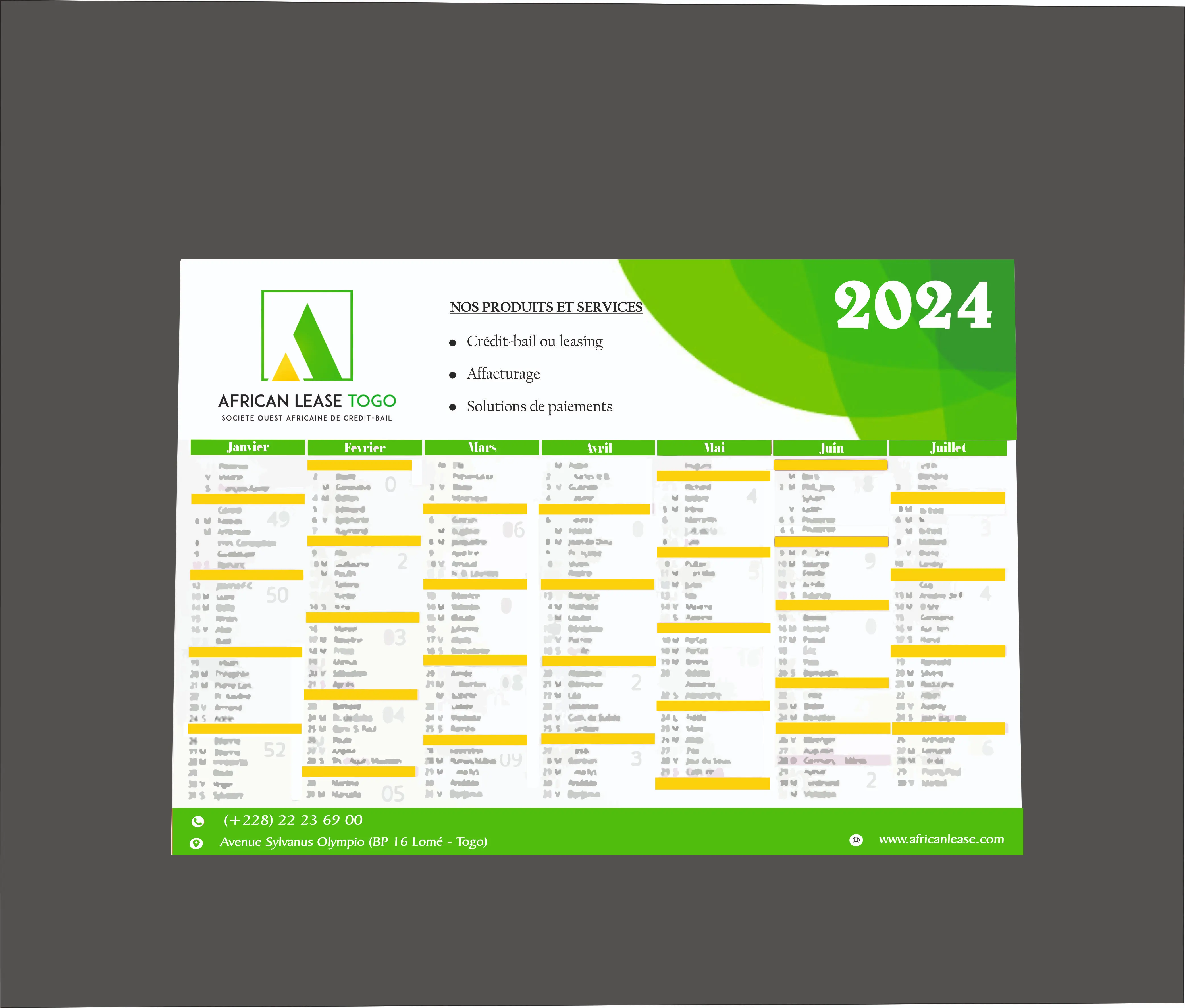 Calendrier 3D